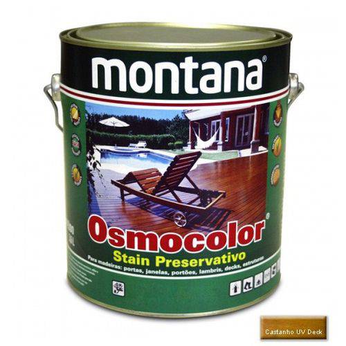 Stain Acetinado Castanho Uv Deck Osmocolor Montana 3,6
