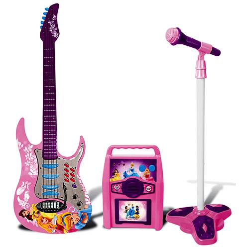 Star Show Princess Guitarra + Microfone + Amplificador - Yellow