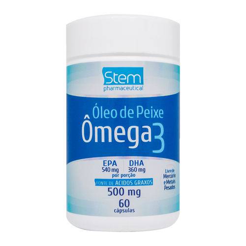 Stem Pharma Oleo Peixe Omega 3 500mg 60 Caps