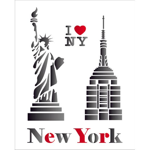 Stencil 20x25 OPA 1162 Cidades New York