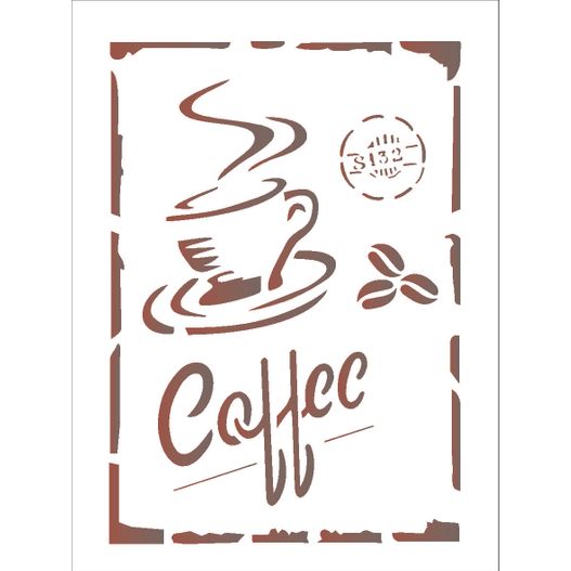 Stencil 15x20 OPA 1753 Coffee