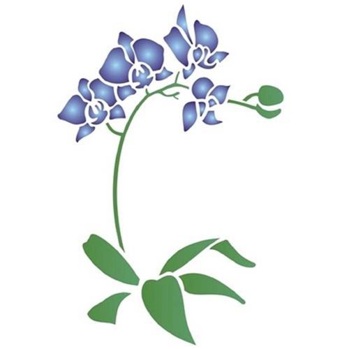 Stencil de Acetato para Pintura Opa 20 X 25 Cm - 1454 Phalaenopsis