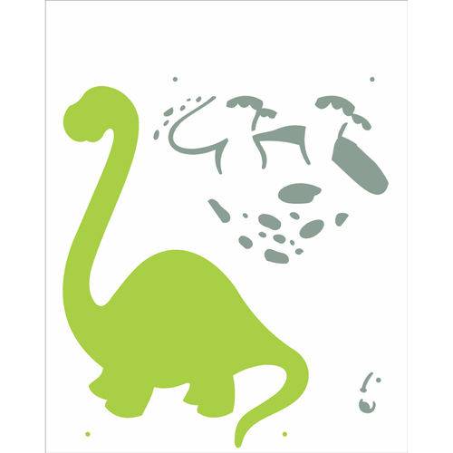 Stencil de Acetato para Pintura Opa 20x15 2358 Dinossauro Ii