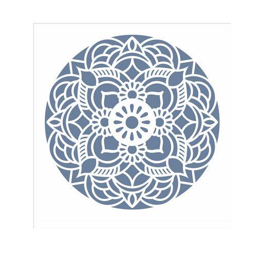 Stencil de Acetato para Pintura Opa Simples 30,5 X 30,5 Cm - 2472 Mandala Flor Redonda