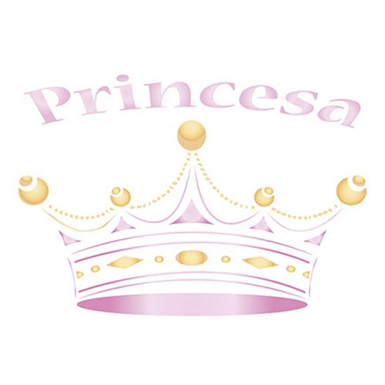 Stencil Litoarte 21,1x17,2 STM-134 Coroa Princesa