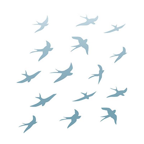 Stencil Litoarte 21,1x17,2 STM-241 Pássaros Voando