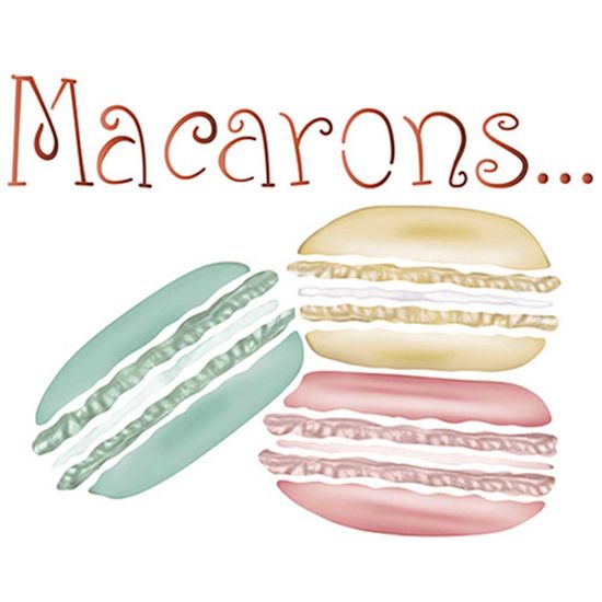 Stencil Litoarte 21,1x17,2 STM-650 Macarons