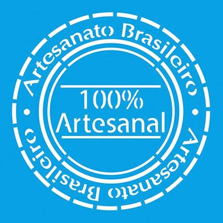 Stencil Litoarte 10 X 10 Cm - ST-X-369 Selo Artesanato Brasileiro
