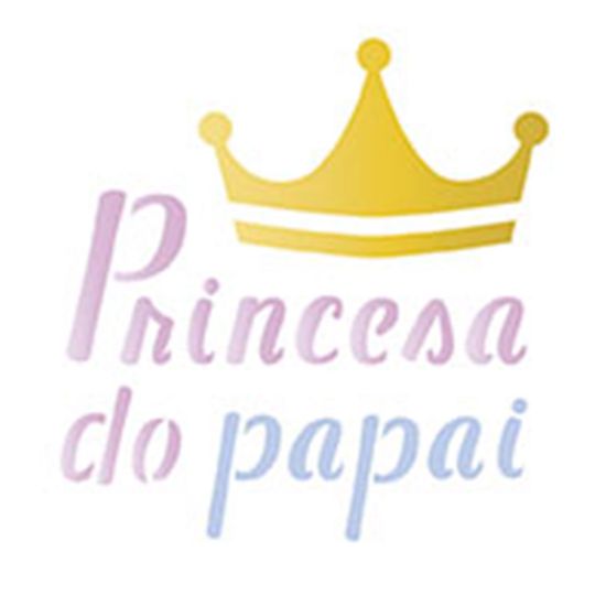 Stencil Litoarte 10x10 STX-226 Princesa do Papai para Canecas