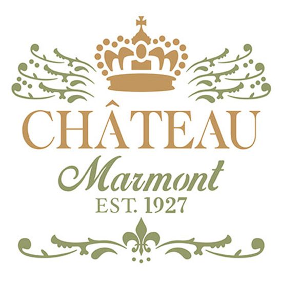 Stencil Litoarte 14x14 STA-039 Château Marmont