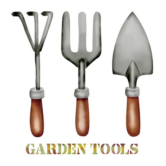 Stencil Litoarte 34,4x21 ST-281 Garden Tools
