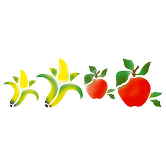 Stencil Litoarte 8,4x28,5 STE-050 Frutas