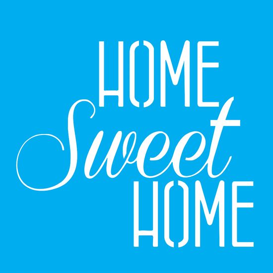 Stencil Litocart 20x20 LSQ-055 Home Sweet Home
