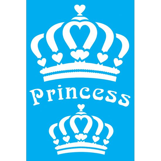 Stencil Litocart 30x20 LSS-016 Coroa Princess