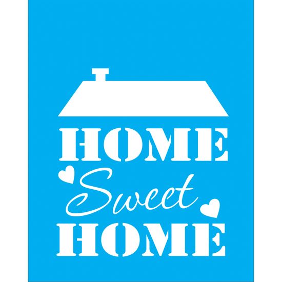 Stencil Litocart 25x20 LSG-030 Sweet Home