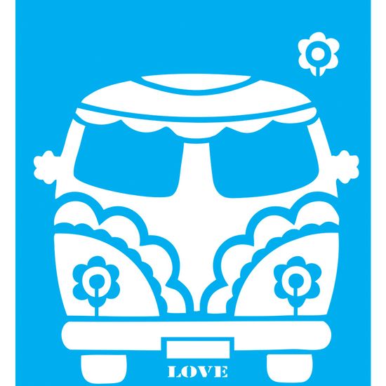 Stencil Litocart 25x20 LSG-004 Kombi Love