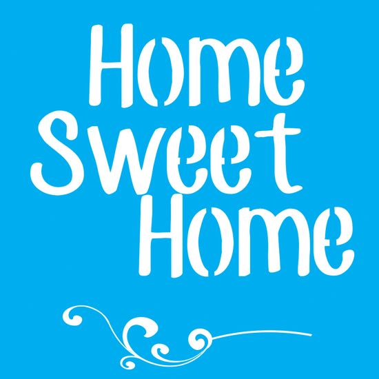 Stencil Litocart 25x20 LSG-016 Home Sweet Home e Arabesco