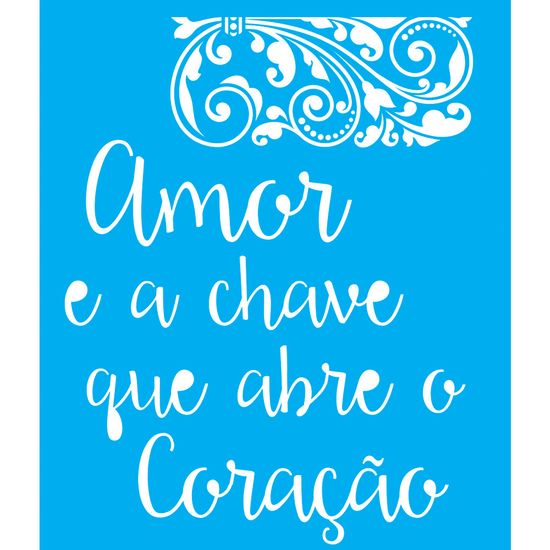 Stencil Litocart 25x20 LSG-018 Frases de Amor