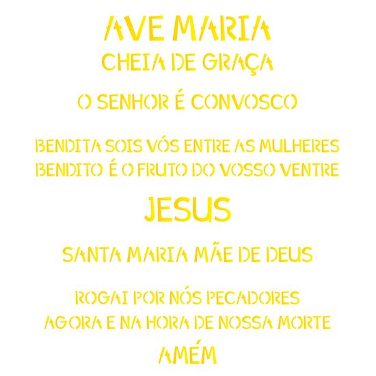 Stencil OPA 20x25 2193 Oração Ave Maria