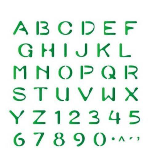Stencil Opa 20x25 Alfabeto Simples 477