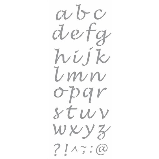 Stencil OPA 17x42 2502 Alfabeto Minúsculo