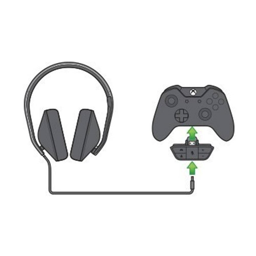 Stereo Headset Adapter Adaptador Fone de Ouvido Xbox One