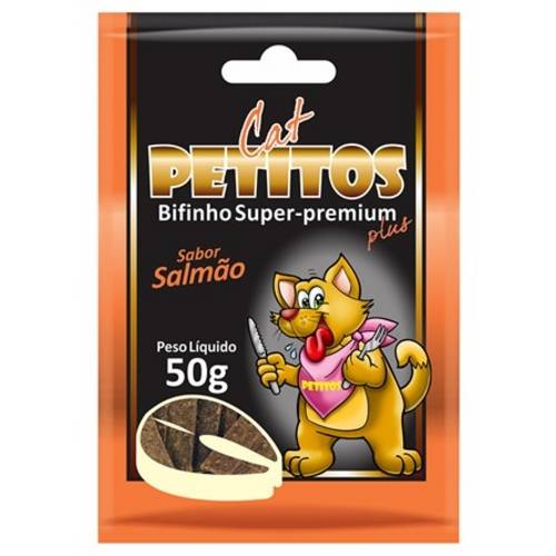 Sticks para Gatos Sabor Salmão Petitos - 50 G
