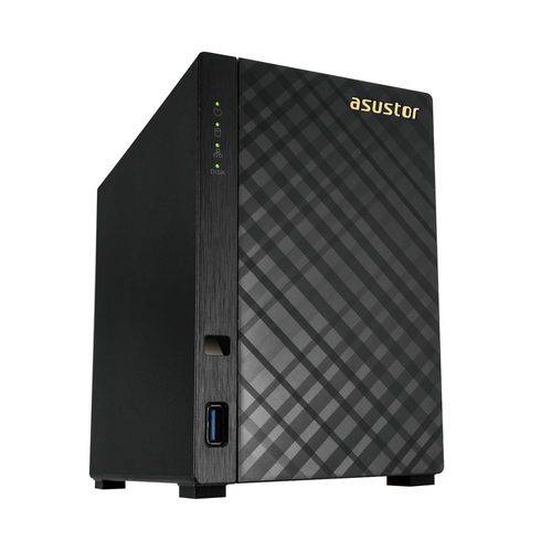 Storage Nas Asustor As1002t 2 Baias 1 HD 2 Tb Cpu 1,0 Ghz