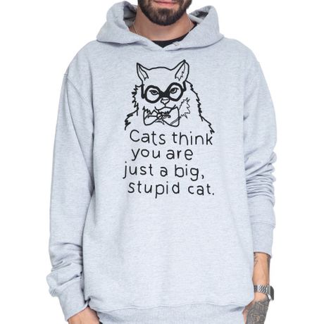 Stupid Cat - Moleton com Capuz Unissex