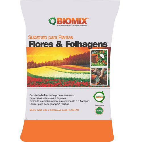 Substrato Biomix Flores & Folhagens - 20Kg