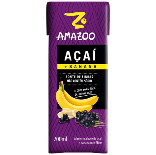 Suco Amazoo 200ml Acai Banana