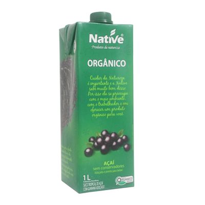 Suco de Açaí com Guaraná Orgânico 1L - Native