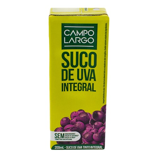 Suco de Uva Tinto Campo Largo com 200ml