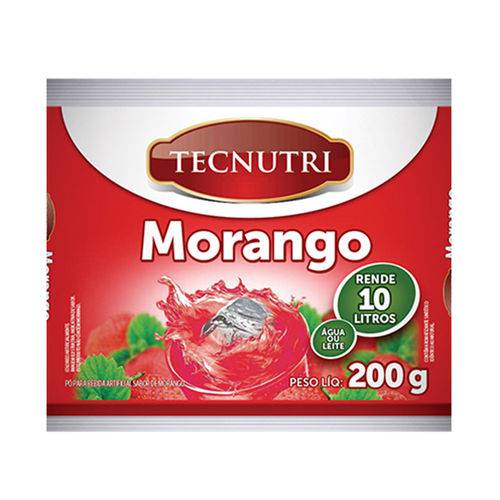 Suco em Pó Sabor Morango 200g - Tecnutri