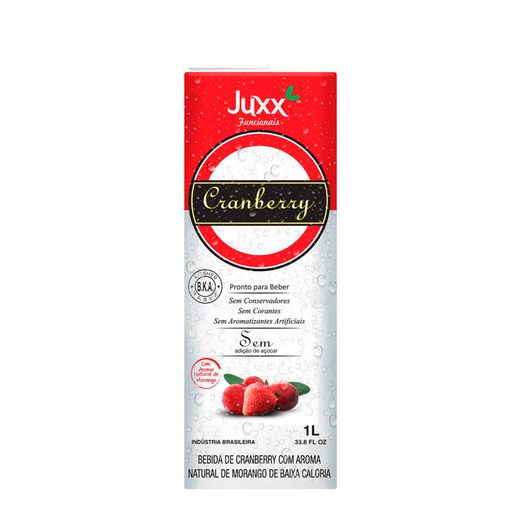 Suco Juxx Cranberry Morango Zero 1L