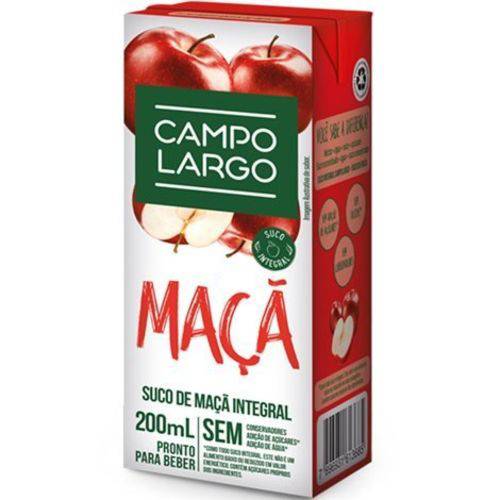 Suco Maçã Integral 200ml Campo Largo