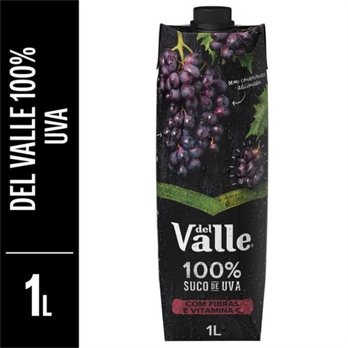 Suco Pronto Del Valle 1l 100% Suco Uva