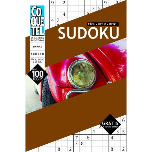 Sudoku - Nivel Facil Medio Dificil - Livro 2 - Ed Especial - Coquetel