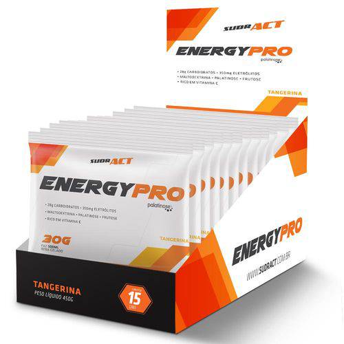 Sudract Energy Pro Tangerina - 15 Sachês de 30g