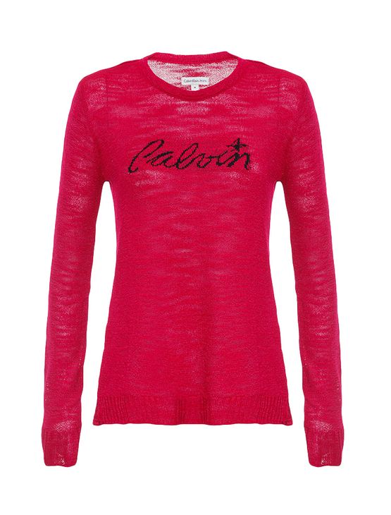 Suéter Infantil Calvin Klein Jeans Logo com Estrela Rosa Pink - 2