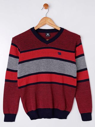 Suéter Juvenil para Menino - Vermelho