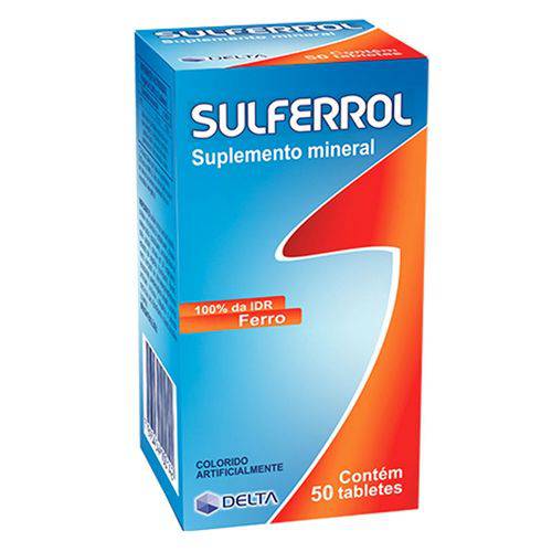 Sulferrol Suplemento Mineral C/ 50 Comprimidos