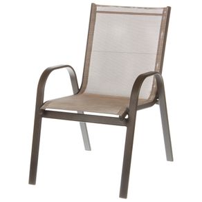 Sun Cadeira C/braços Cafe/camelo