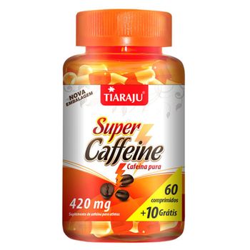 Super Caffeine 60 Cápsulas + 10 Grátis - Tiaraju