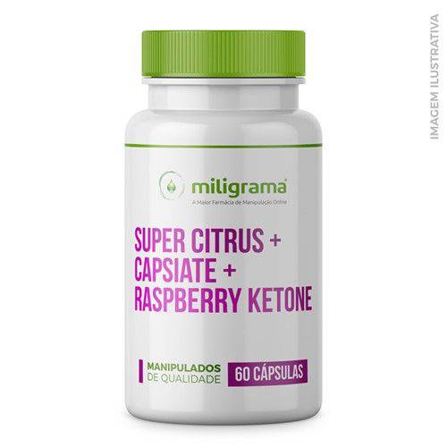 Super Citrus 200mg + Capsiate 2,5mg + Raspeberry Ketone 100mg - 60 Cápsulas