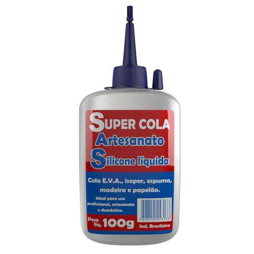 Super Cola Artesanato Silicone Líquido 100g.