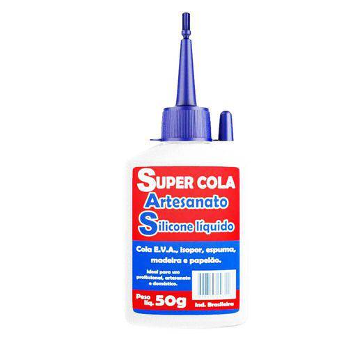 Super Cola Artesanato Silicone Líquido 50g.