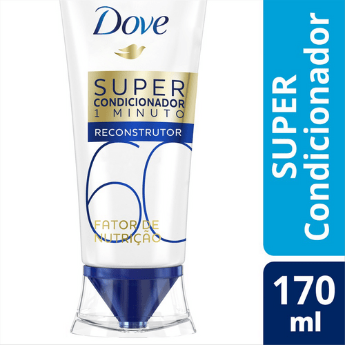 Super Condicionador Dove 1 Minuto Fator de Nutrição 60 Reconstrutor 170ml