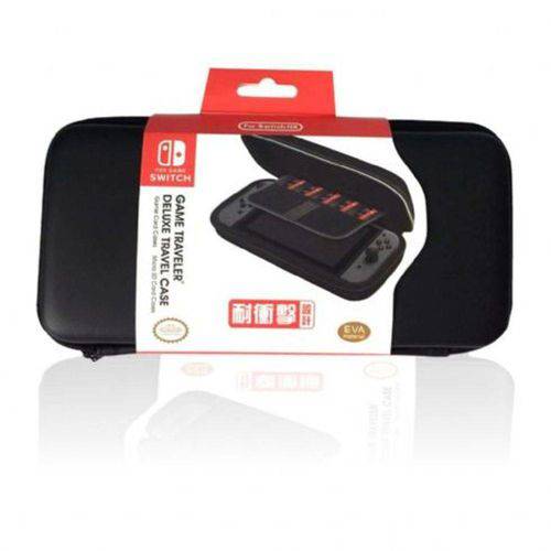 Super Kit Case Bolsa Anti-choque Switch+película de Vidro+capa Controle Proteção Joy Con Silicone Nintendo Switch