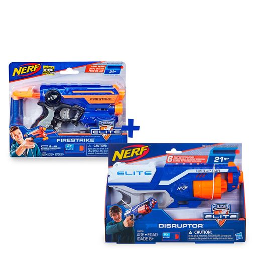 Super Kit Nerf Disruptor e Nstrike Firestryke - Hasbro